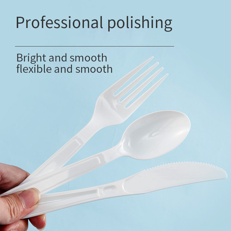 7-Inch Heavy-Duty Knife, Fork And Spoon Factory Direct Sales Customized Wholesale Independent Packaging Disposable Plastic Packaging Takeaway Set